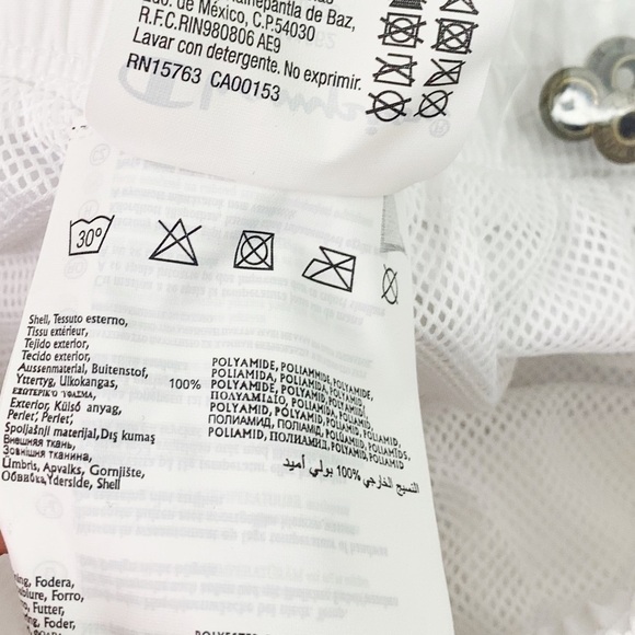 NWT Champion Reverse Weave Lined Shorts in White - Picture 8 of 9